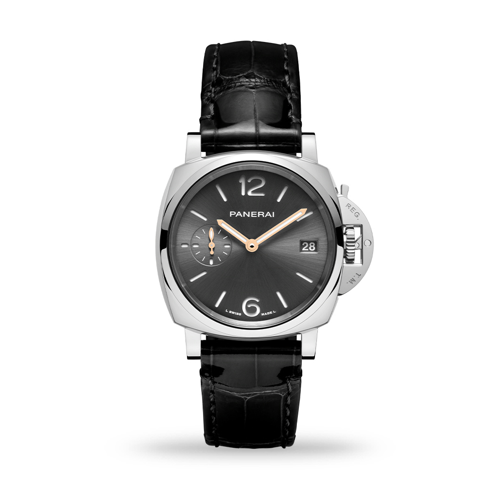 Panerai Luminor Due 38mm Black Leather Strap