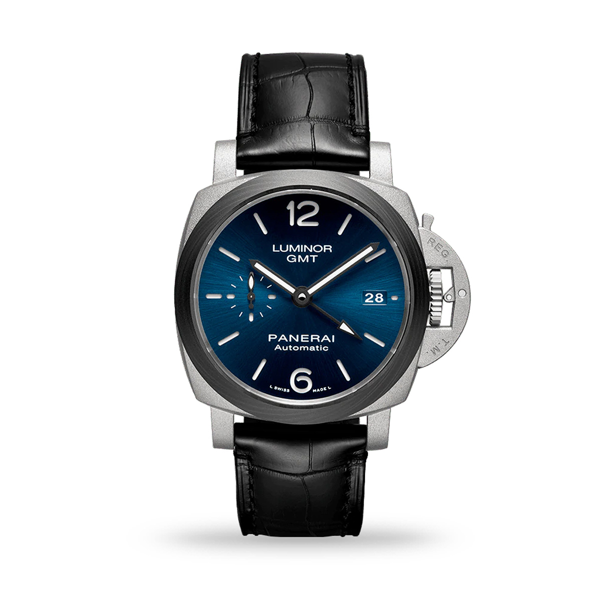 Panerai Luminor GMT 42mm Blue Dial Leather Strap