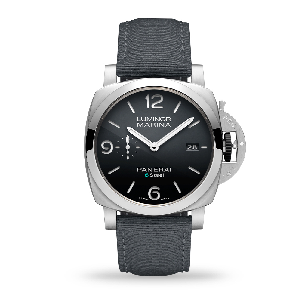 Panerai Luminor Marina ESteel™ Grigio Roccia 44mm Fabric Strap