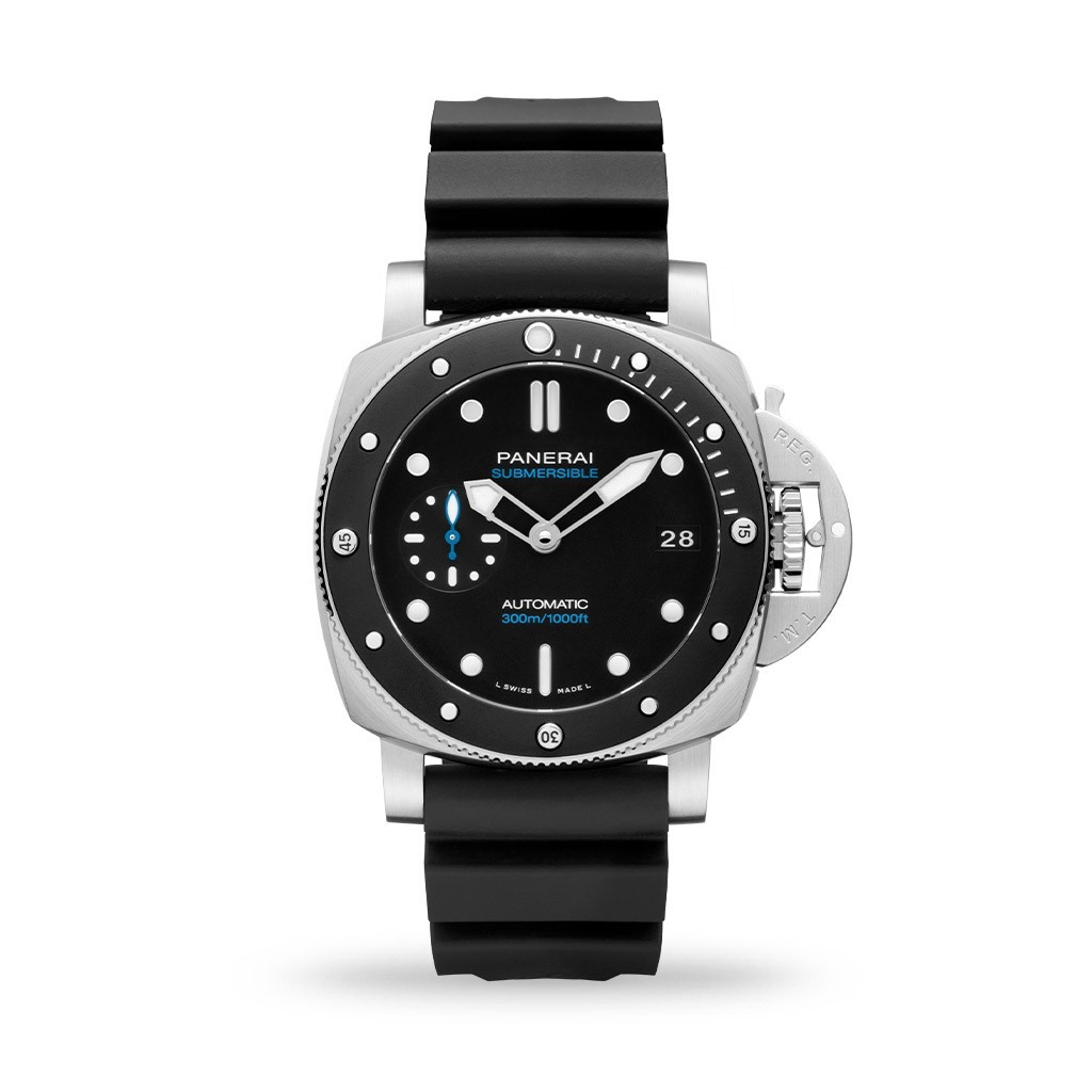 Panerai Submersible 42mm Black Rubber Strap