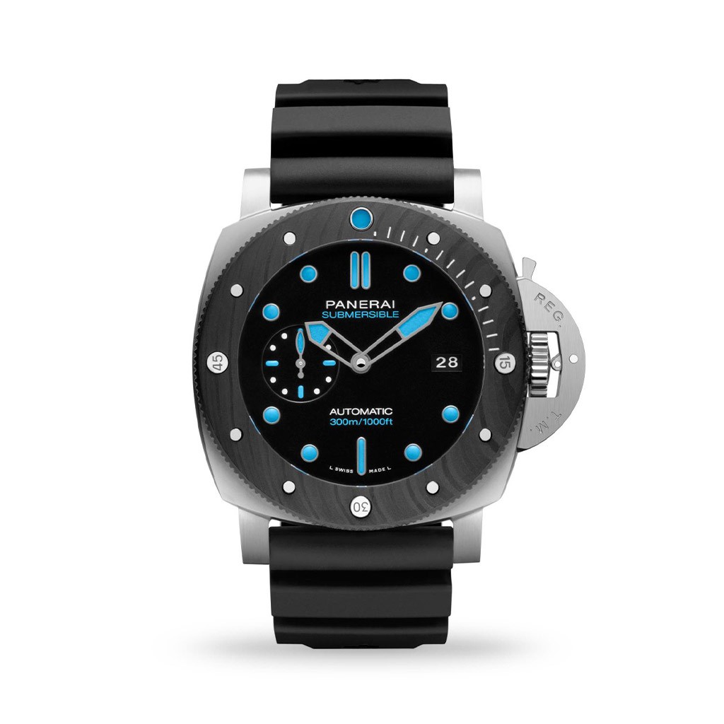 Panerai Submersible BMG-TECH™ 47mm Accordeon Black Rubber Strap