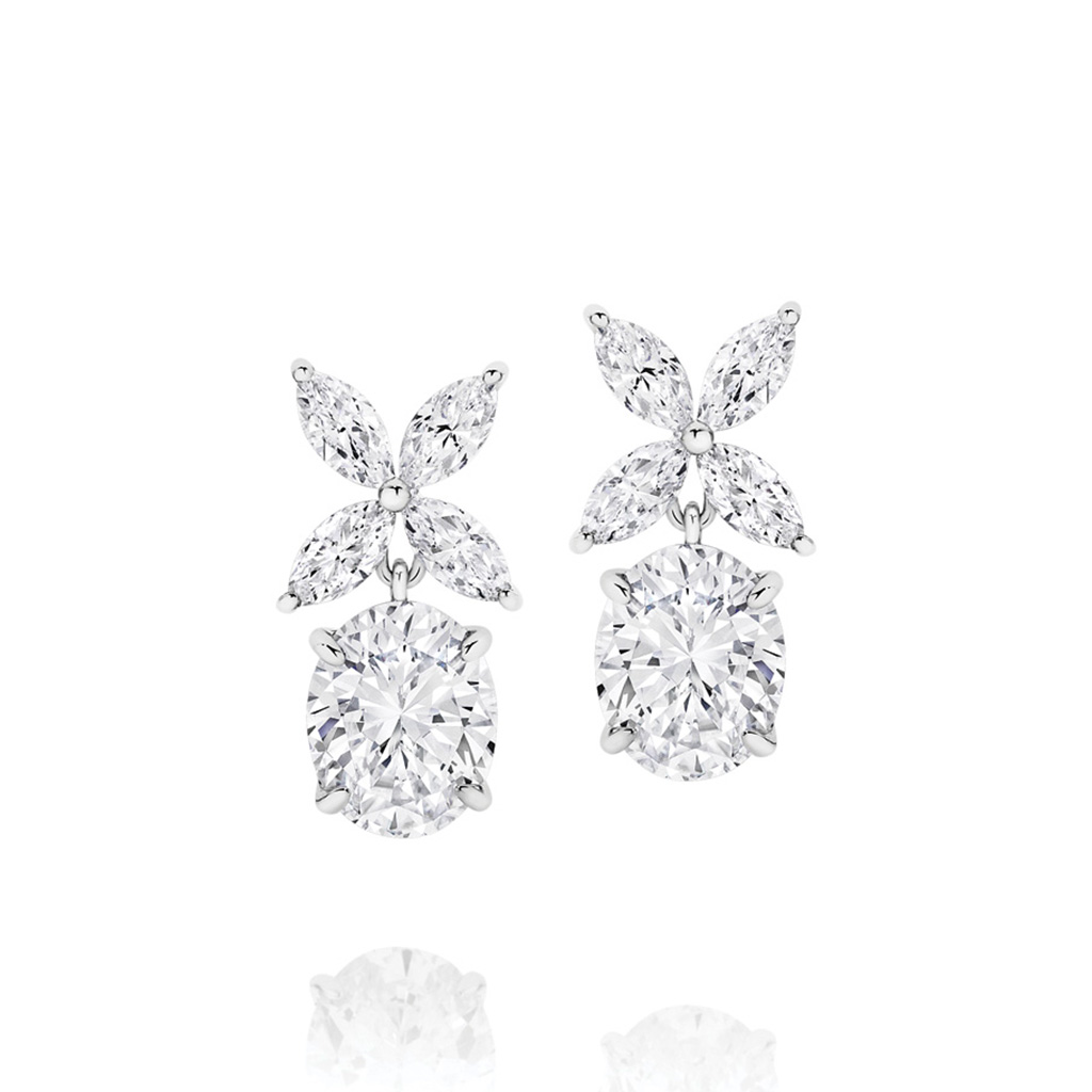 Cubic Zirconia Silver Penelope Earrings