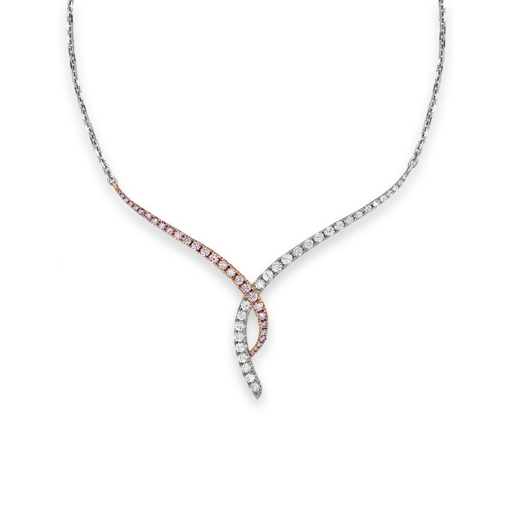Kimberley White &#038; Argyle Pink Diamonds Symphony By The Sea Pendant