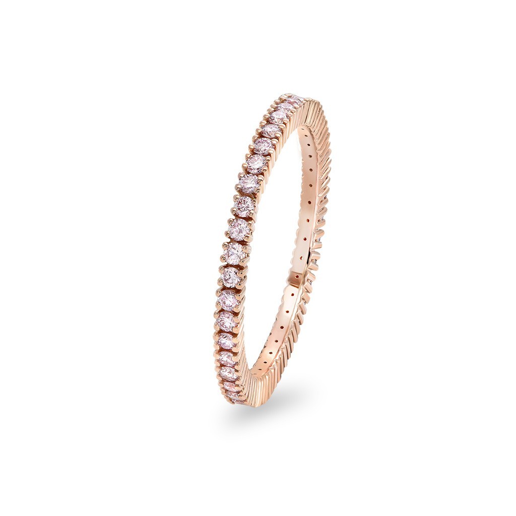 Argyle Pink Diamond Eternity Band