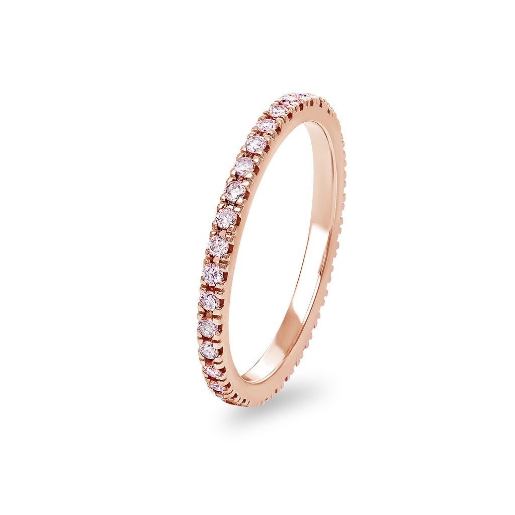 Argyle Pink Diamond Eternity Band