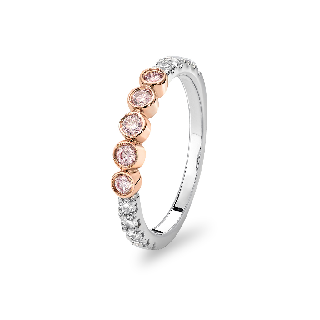 Kimberley White &#038; Argyle Pink Diamond Cara Ring