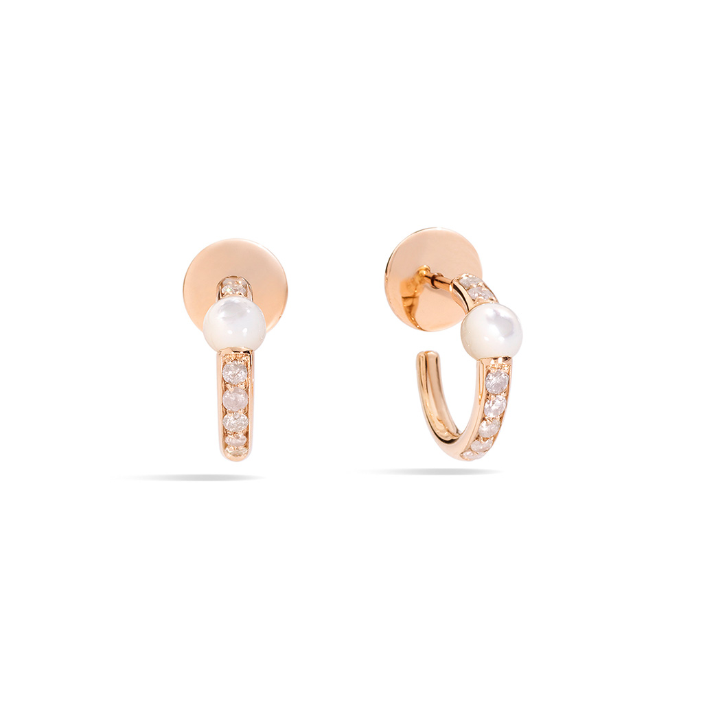 Pomellato M&#8217;ama Non M&#8217;ama Mother of Pearl &#038; Diamond Earrings