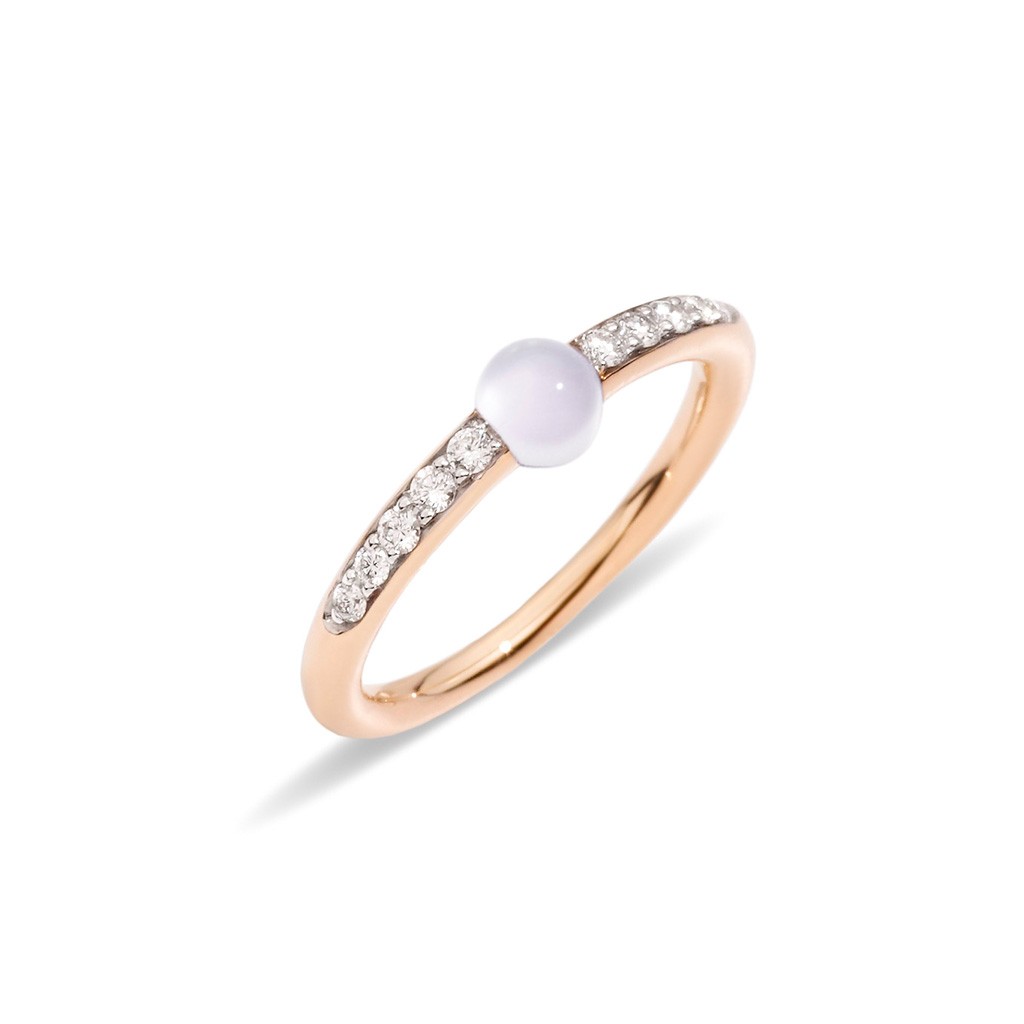 Pomellato M&#8217;ama Non M&#8217;ama Moonstone and Diamond Ring