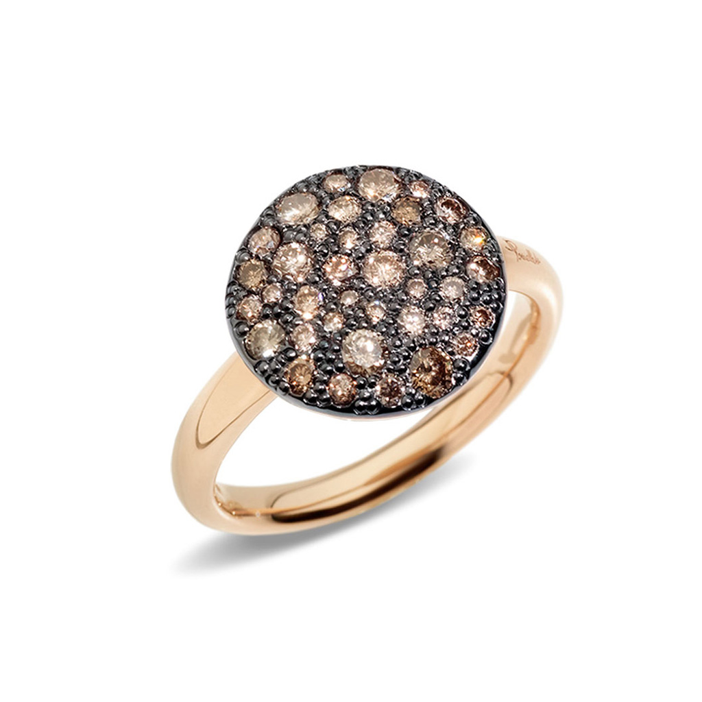 Pomellato Sabbia Ring Brown Diamonds