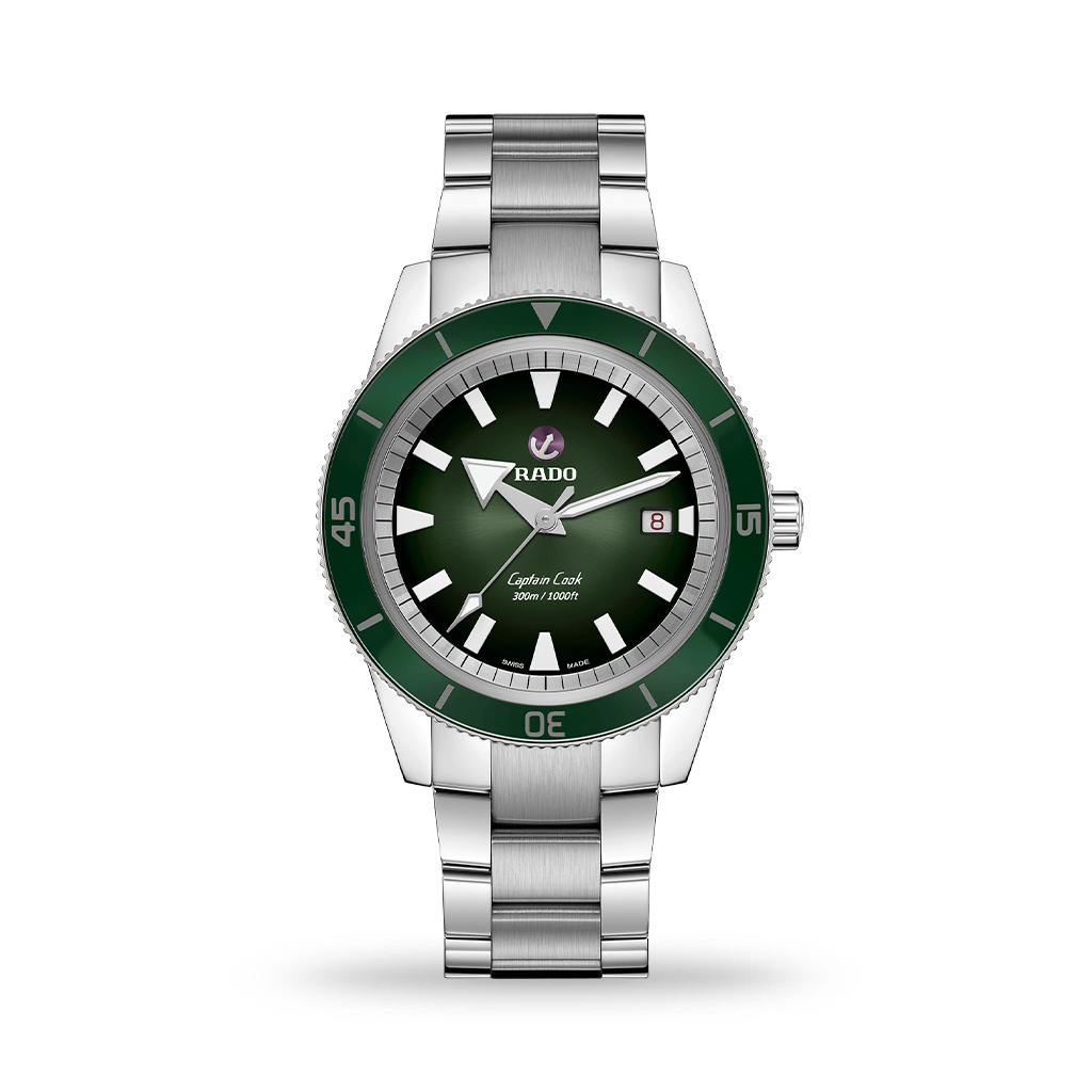 Rado Captain Cook XL Automatic Green Dial 42mm Bracelet