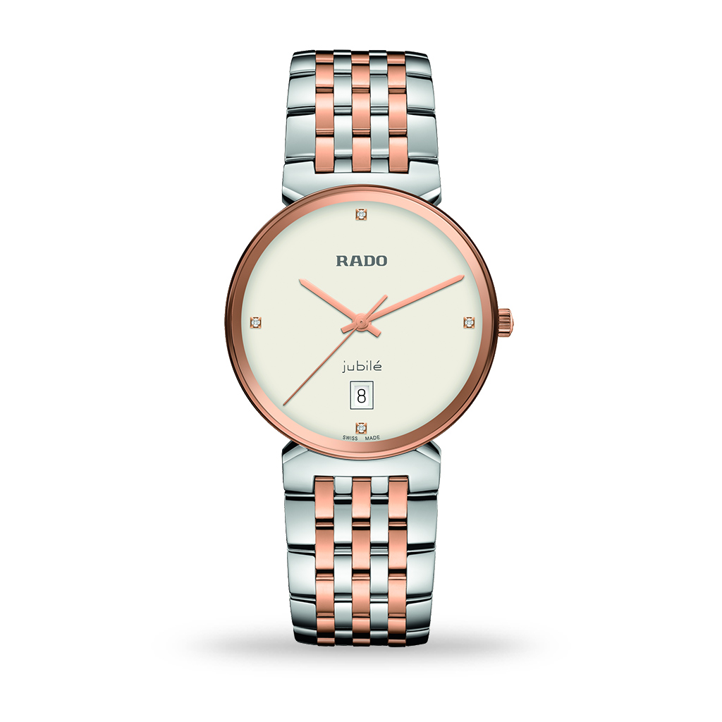 Rado Florence Quartz 38mm White Dial Steel &#038; Gold PVD Bracelet