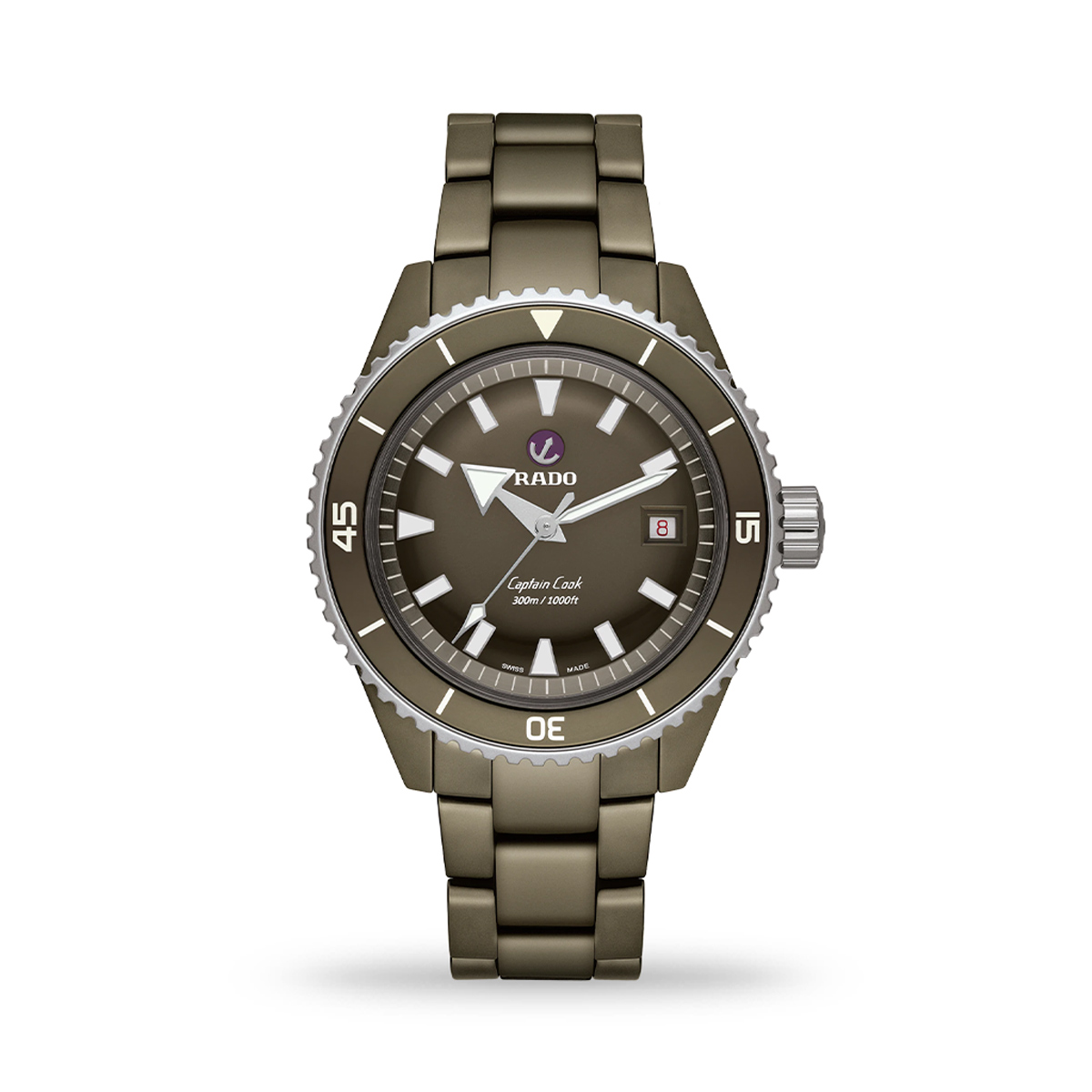 Rado Captain Cook High-Tech Ceramic Diver 43mm Green Bracelet