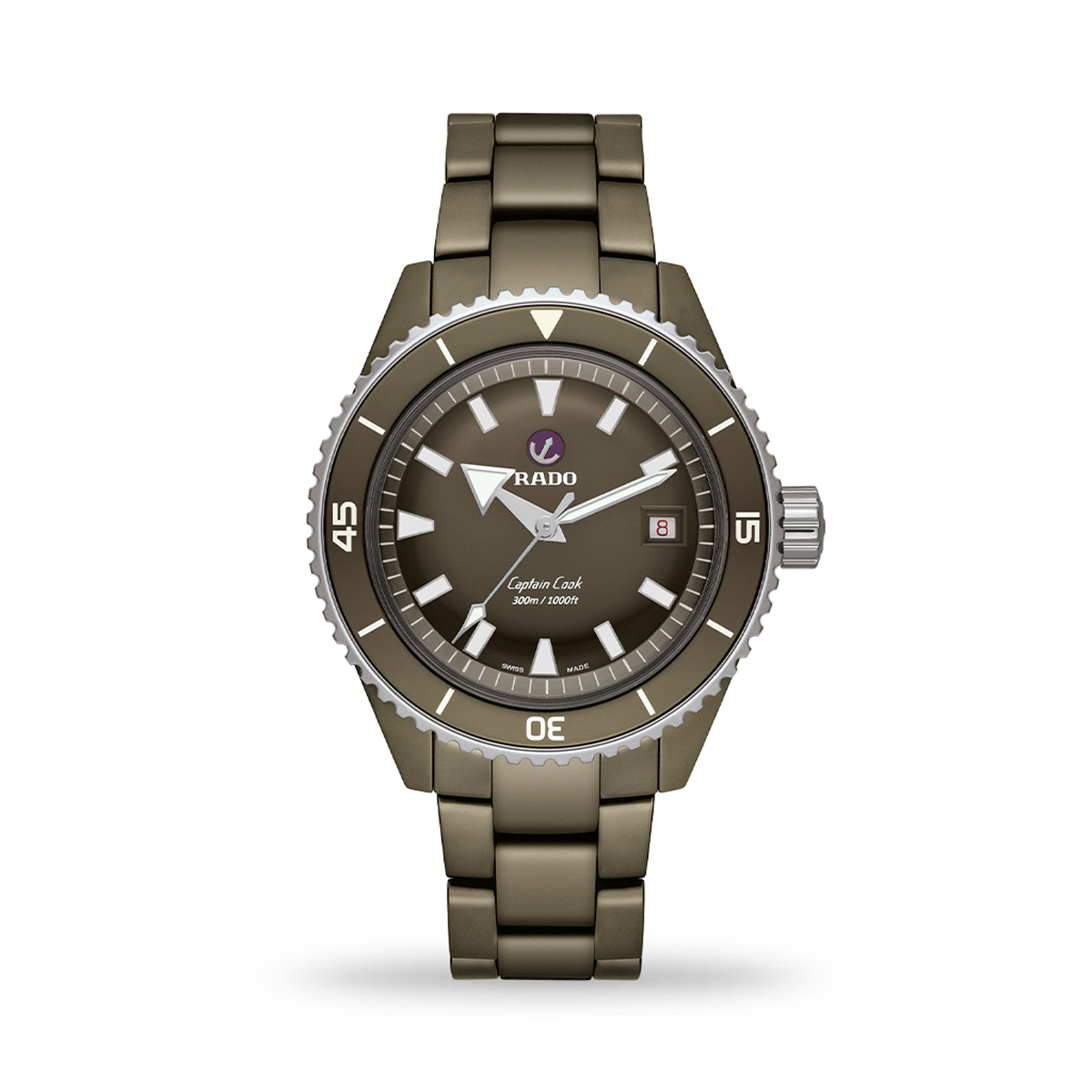 Rado Captain Cook High-Tech Ceramic Diver 43mm Green Bracelet