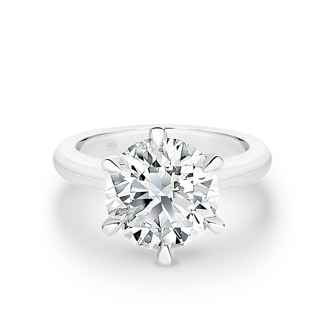 Round Brilliant Solitaire Diamond Engagement Ring