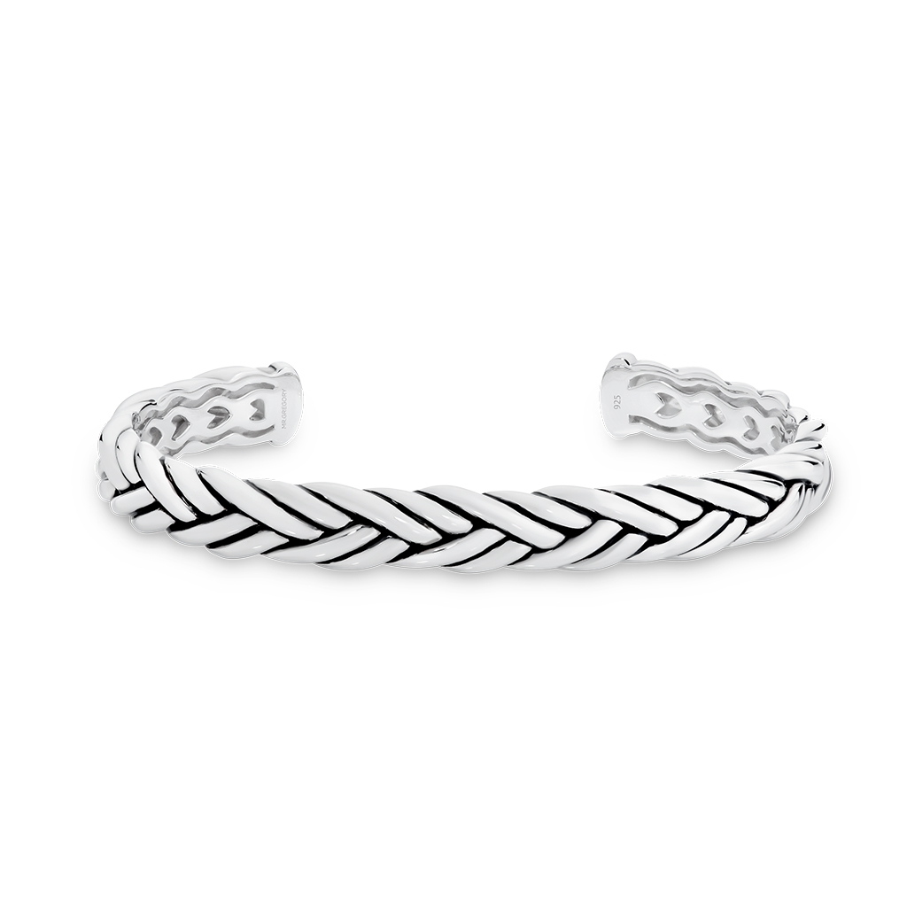 Sterling Silver Braided Cuff