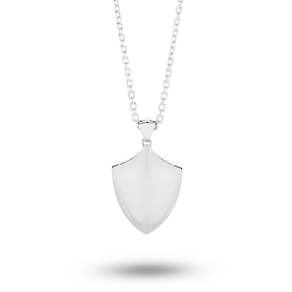 Sterling Silver Shield Necklace