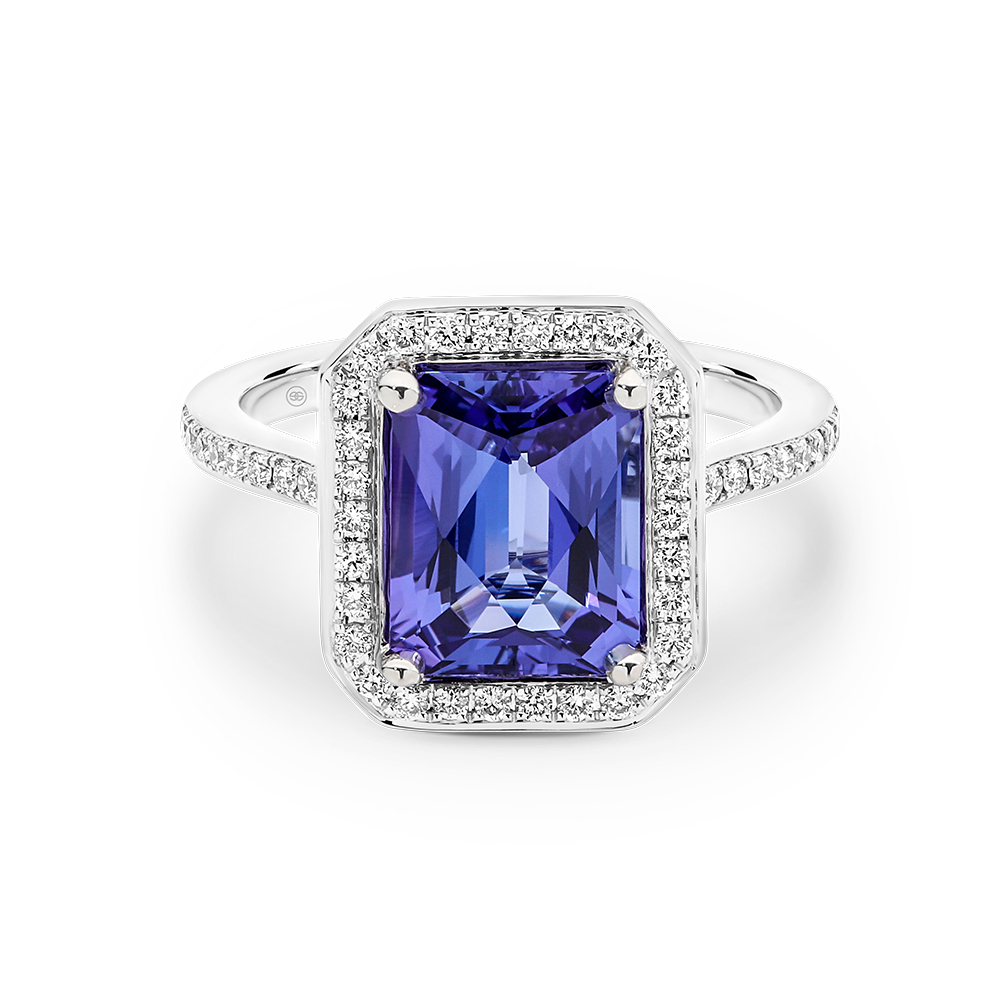 Tycoon 8 Tanzanite and Diamond Cocktail Ring