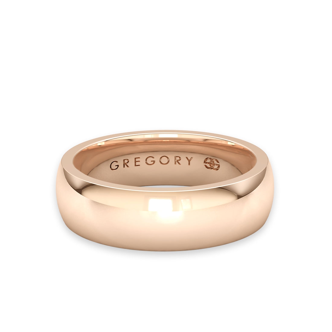 Rose Gold Classic Wedding Band