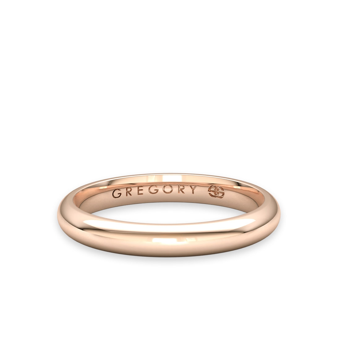 Rose Gold Classic Wedding Band