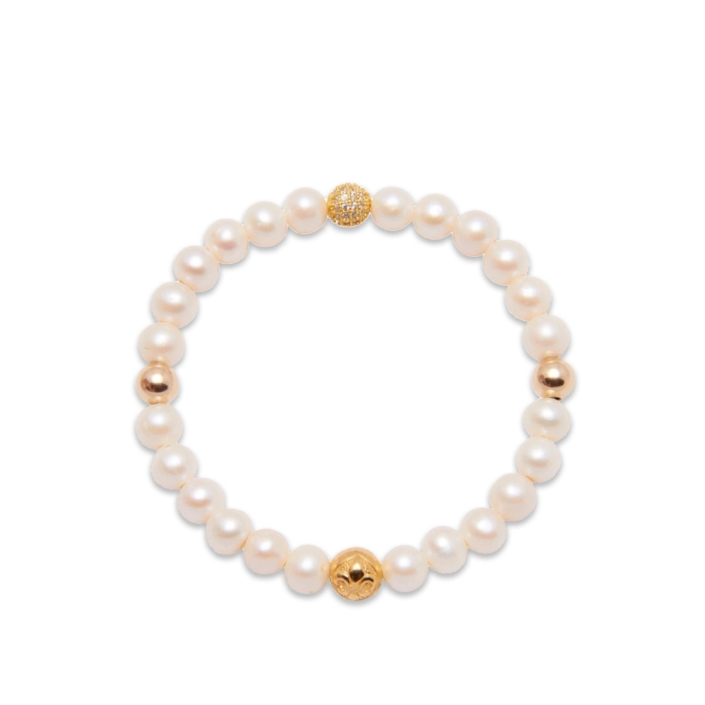 Nialaya Women&#8217;s Wristband with Pearl