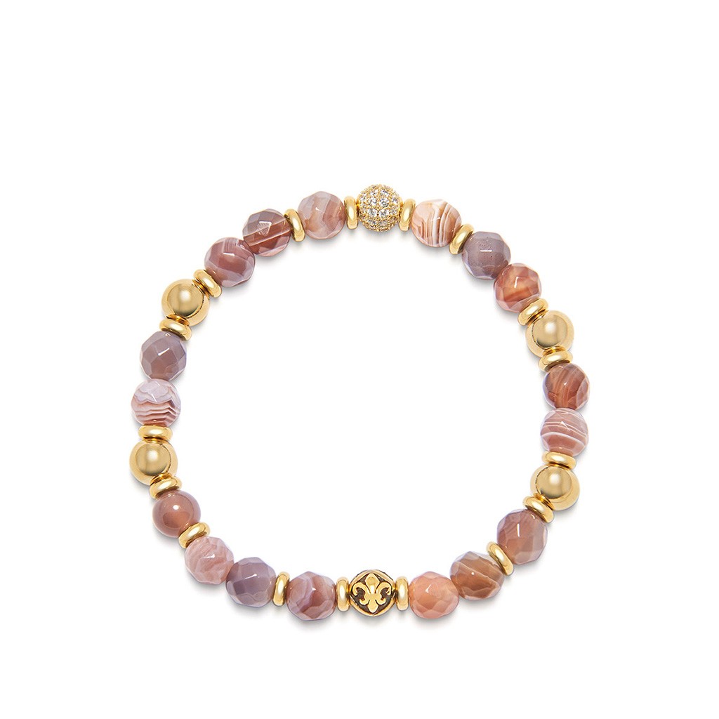 Nialaya Women&#8217;s Wristband with Botswana Agate