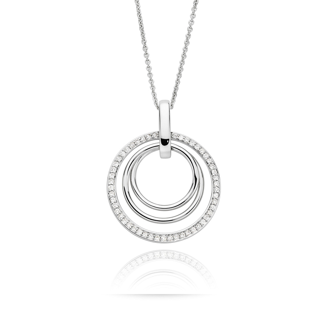 Three Circle Diamond Pendant